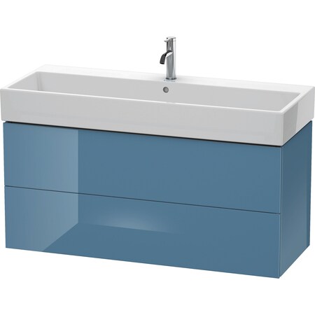 Duravit L-Cube Two Drawer Wall-Mount Vanity Unit Graphite LC627804949